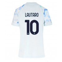 Stroje piłkarskie Inter Milan Lautaro Martinez #10 Koszulka Wyjazdowej dla damskie 2025-26 Krótki Rękaw
